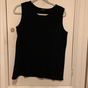 Talbots black knit shell